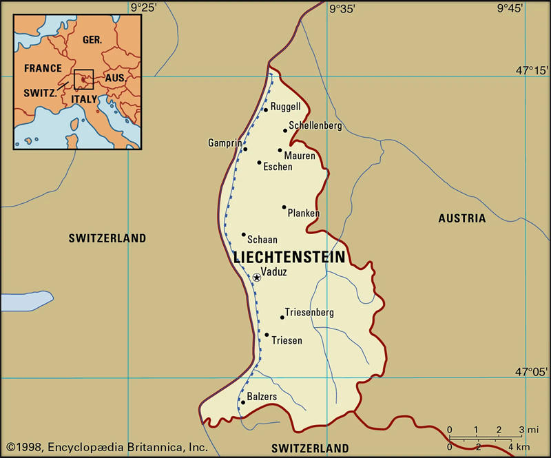 列支敦士登地理位置图图片