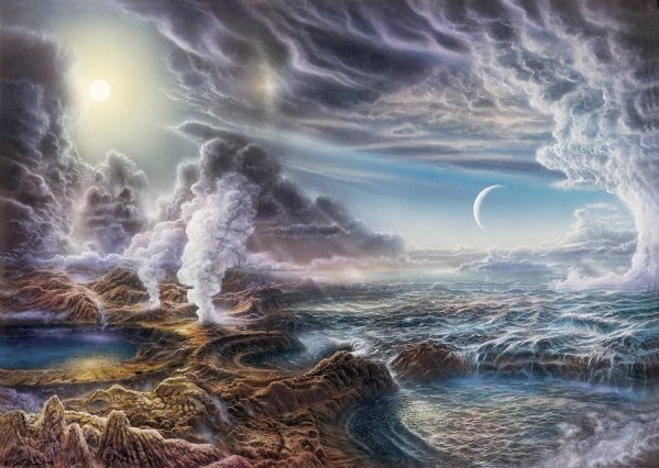 35亿年前的地球比现在地球地质更活跃，火山更多