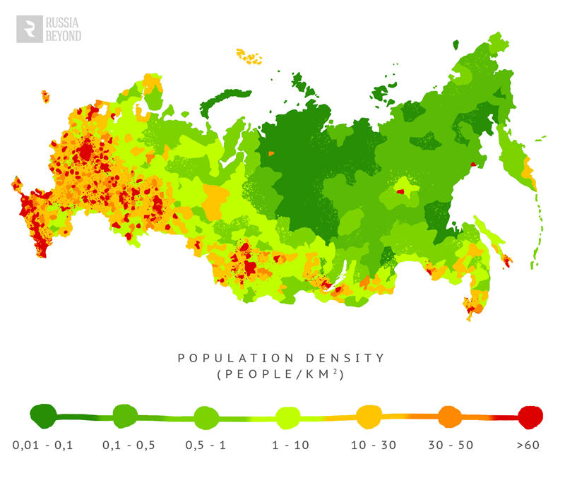 俄罗斯人口密度 韩国图片