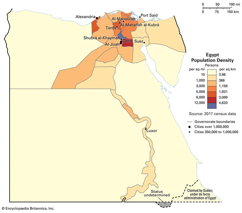 埃及人口分布图片